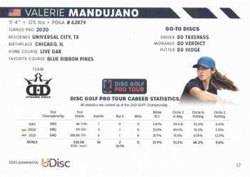 2022 Disc Golf Pro Tour #17 Valerie Mandujano Back